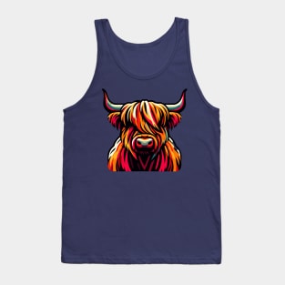 Cute Highland Cow Tank Top